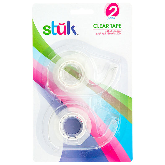 Tape Dispenser 18mm x 20m 2pk