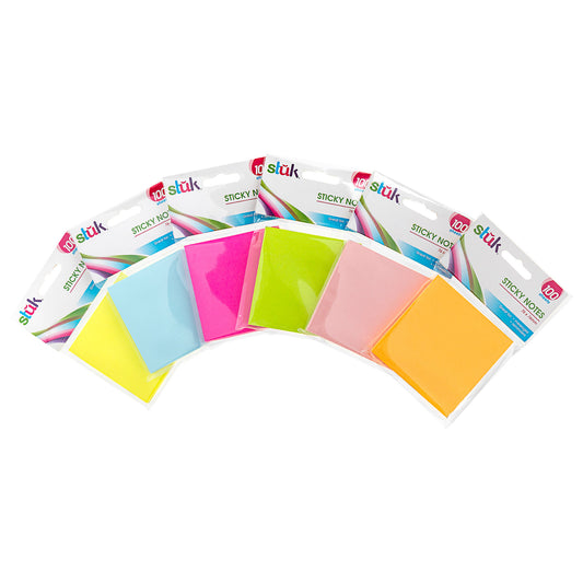 Sticky Notes 100 sheets Assorted Colours