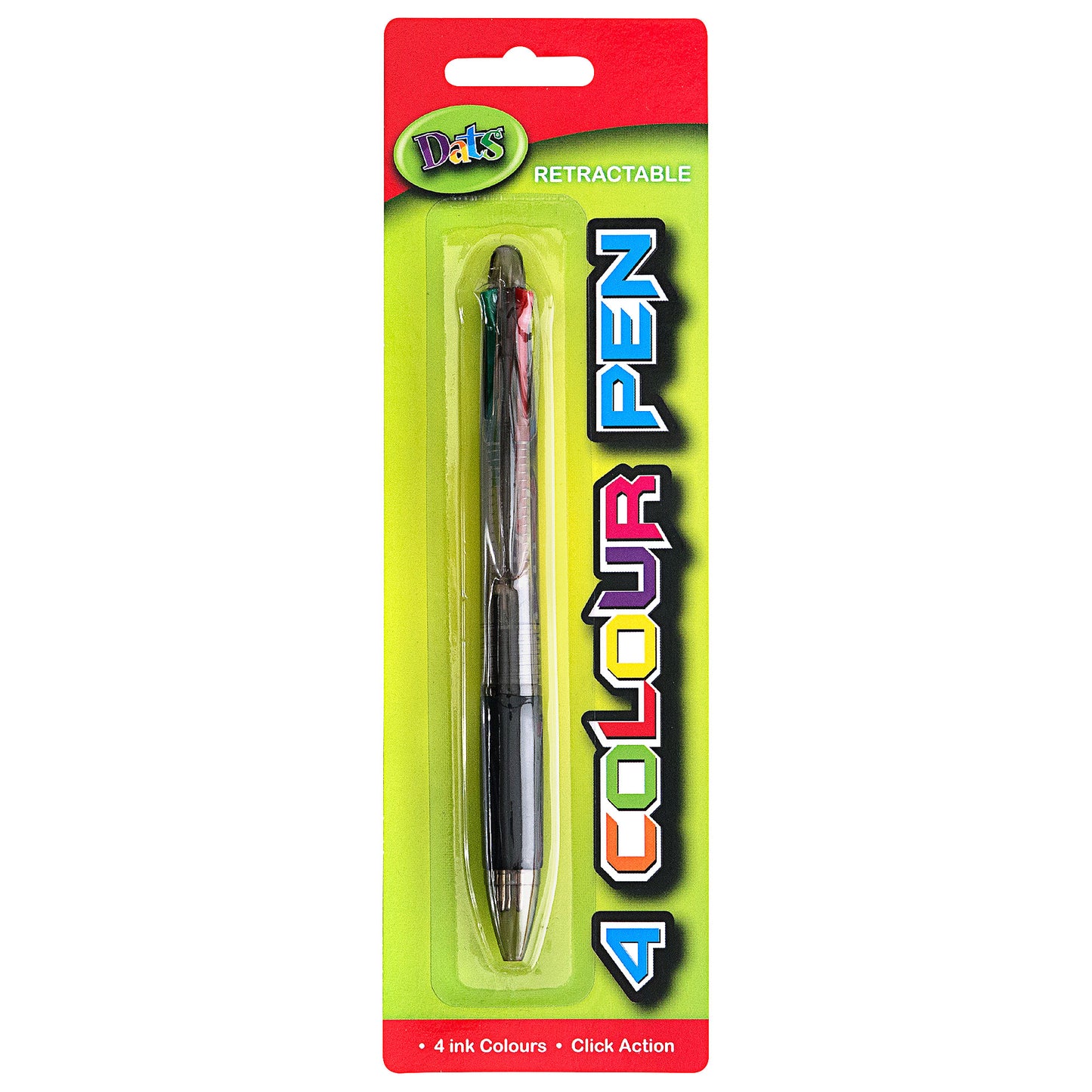 Retractable Ballpoint Pen 4 Colours