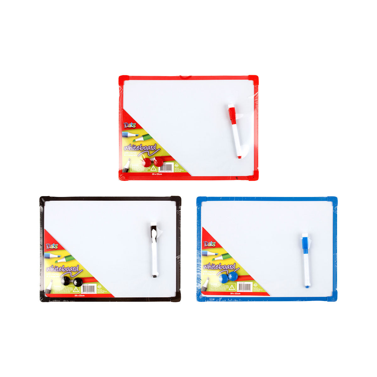 Whiteboard with Marker & 2 The Reject Shop