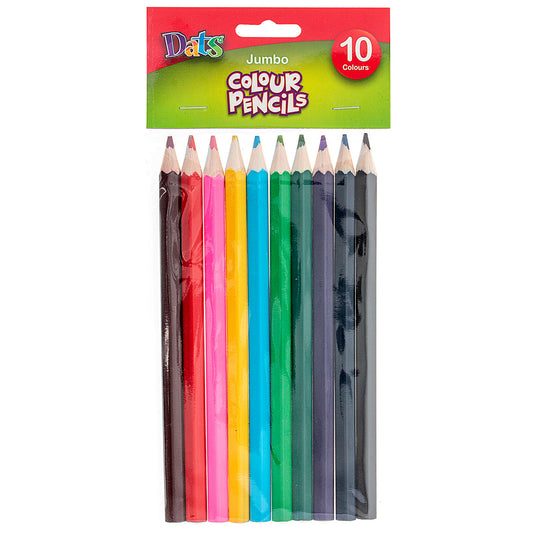 Jumbo Coloured Pencil 10pk