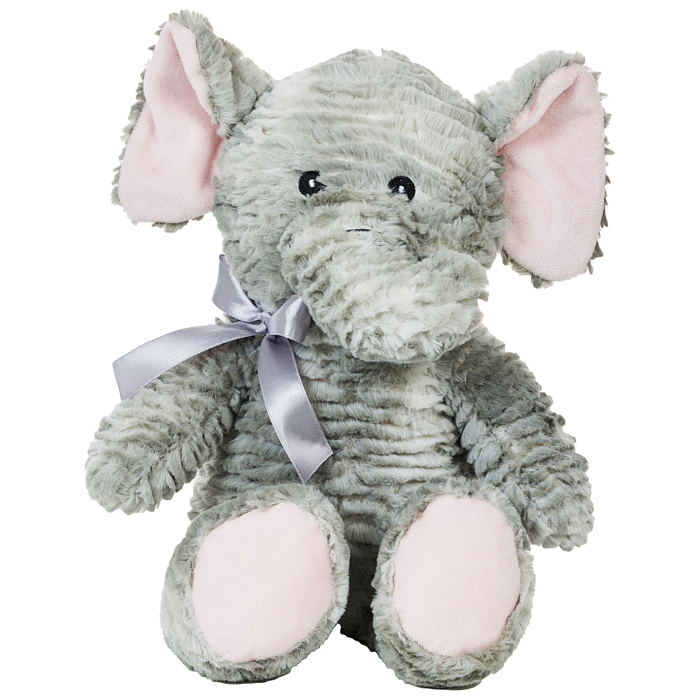 Plush Sitting Animal With Ribbon 25cm