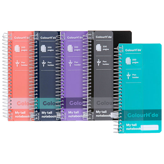 200pg Tall Notebook Assorted