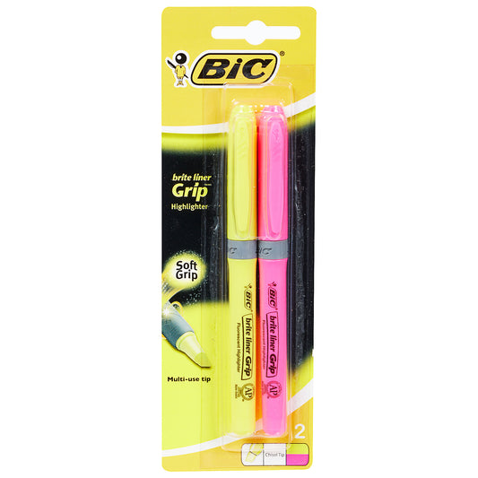 Bic Brite Liner Grip 2pk