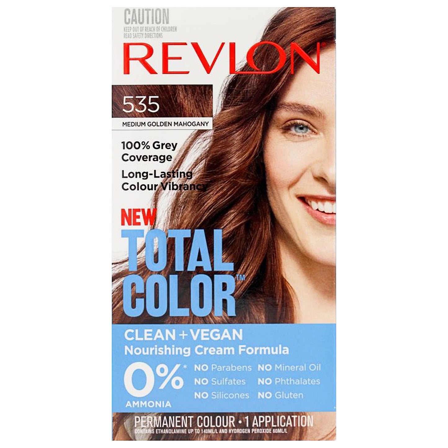 Revlon Total Color Permanent Hair Dye 535 Medium Golden Mahogany