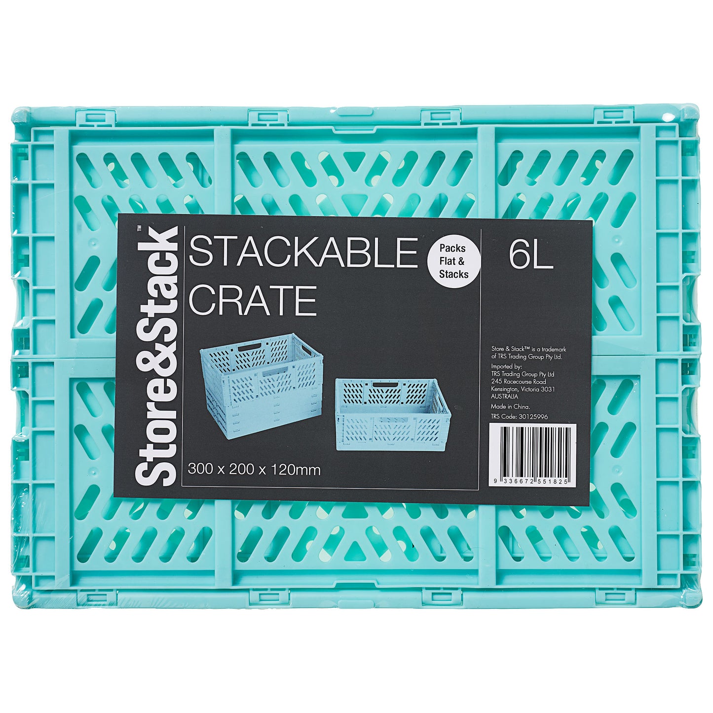 Stackable Crate Aqua 6L