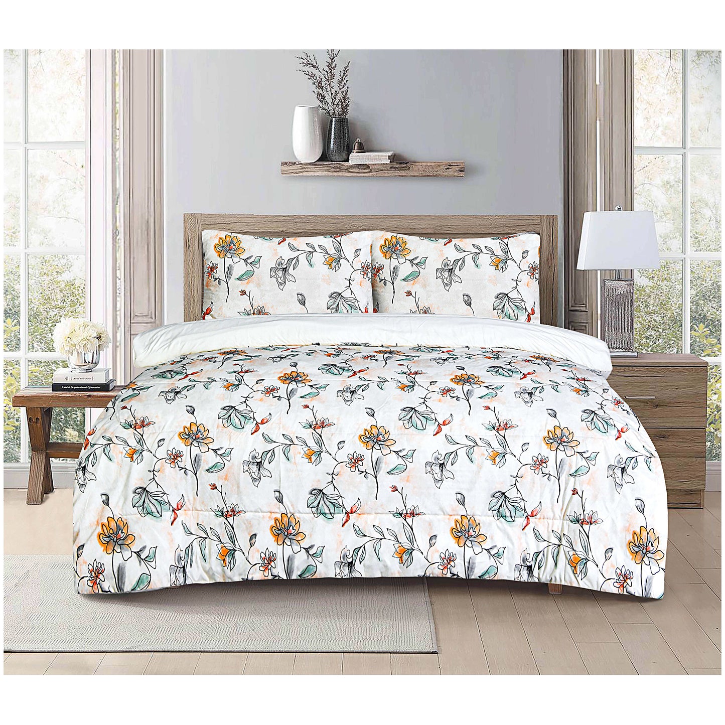 Comforter Set King Bed Floral