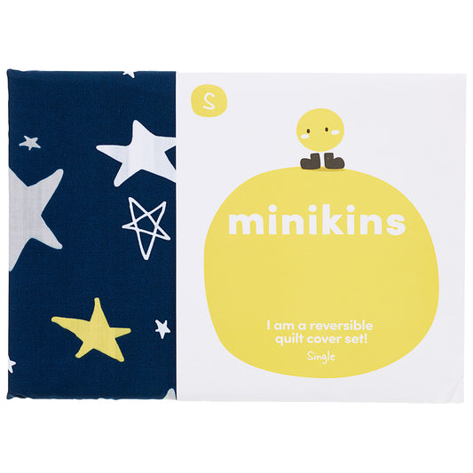 Star Night Reversible Quilt Cover Set Single