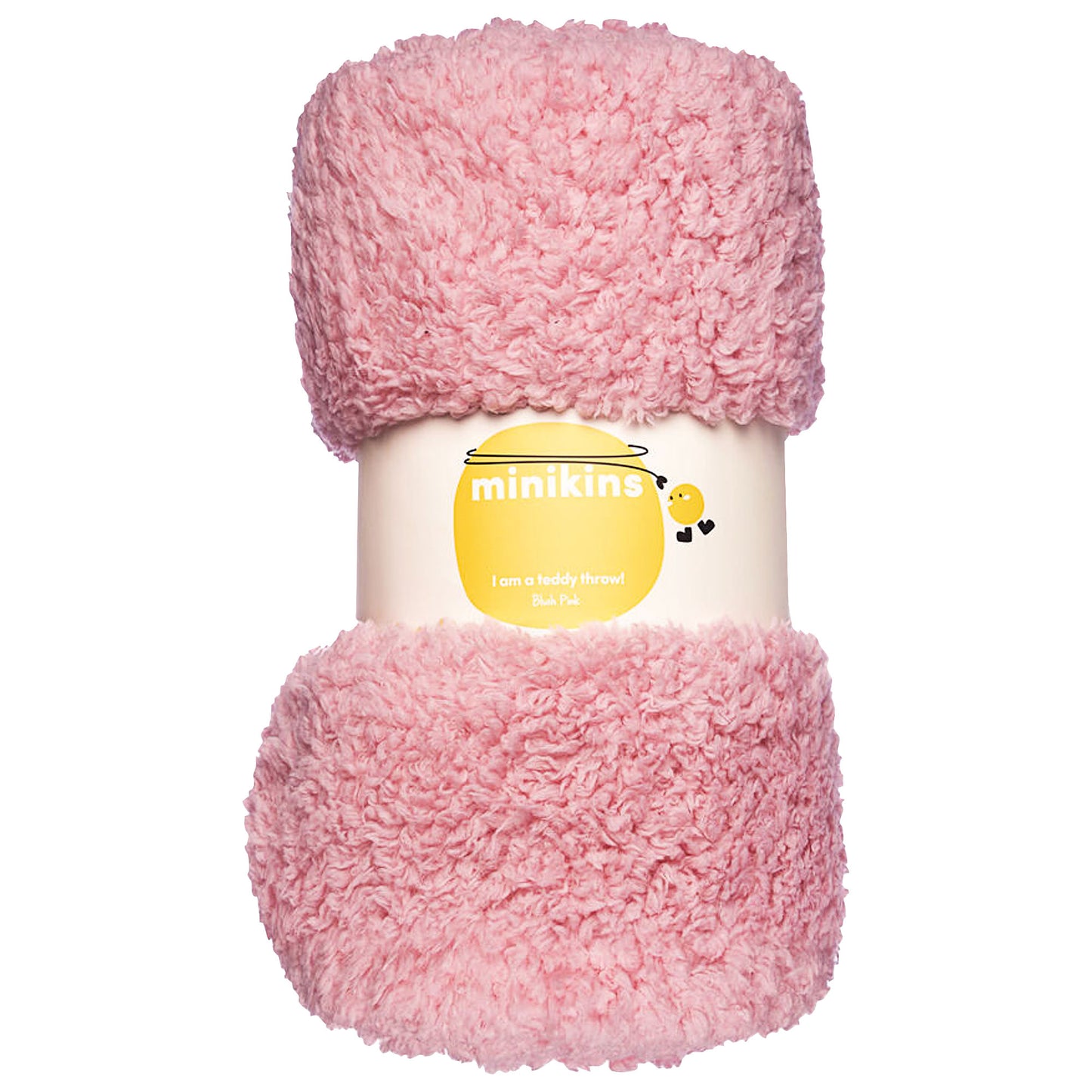 Super Plush Teddy Throw Pink
