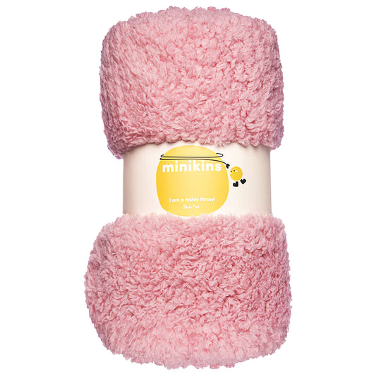 Super Plush Teddy Throw Pink