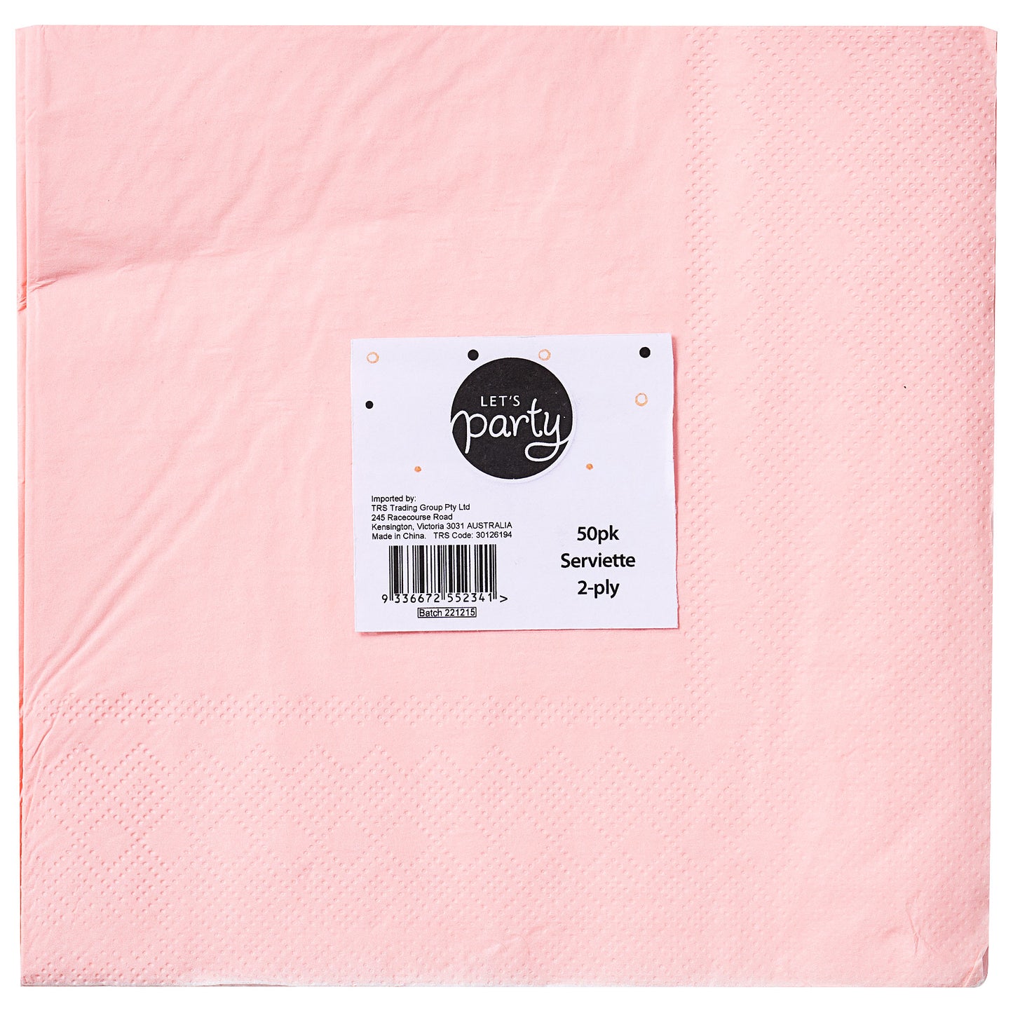 Let's Party Lunch Napkin 2ply 50pk Pink