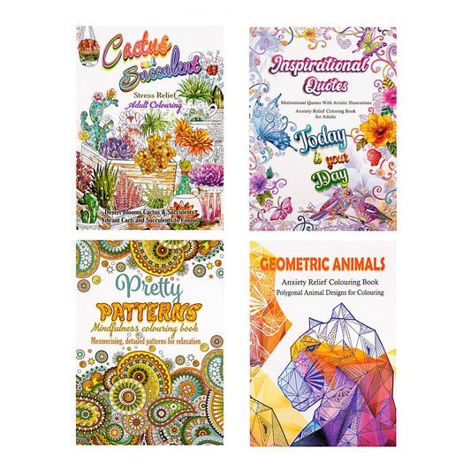 Colouring Book Adult A4 48pg Assorted