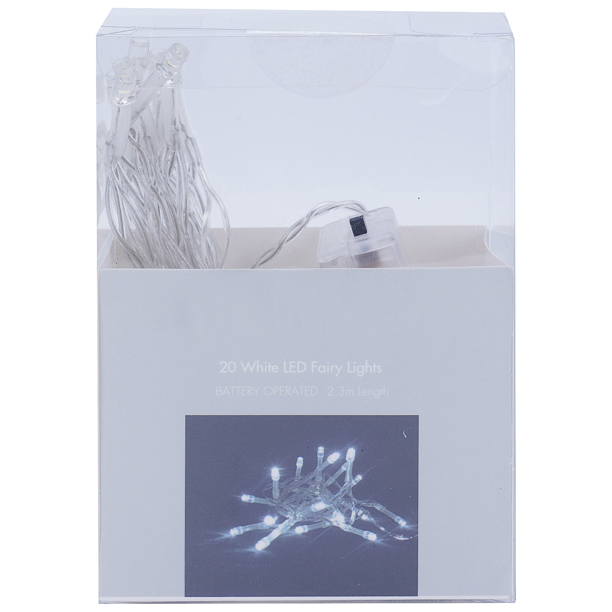 20 LED Fairy Lights Clear The Reject Shop