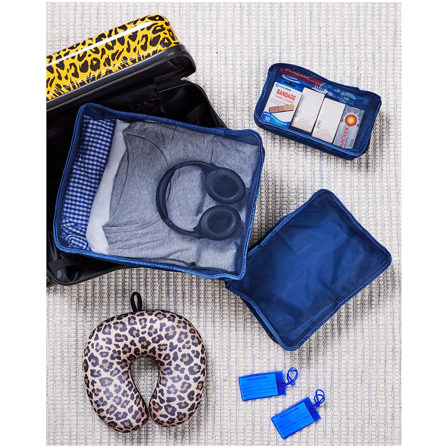 Luggage Tag Set Blue