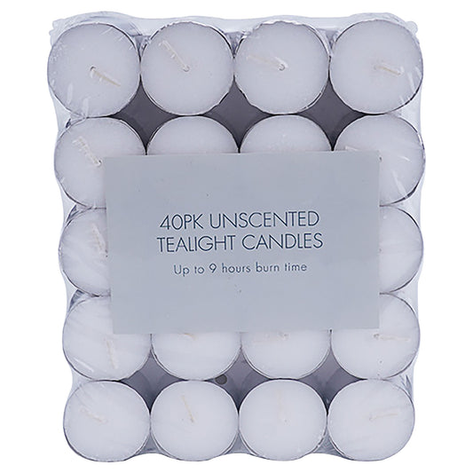 Tealight Candle 9hr 23g 40pk