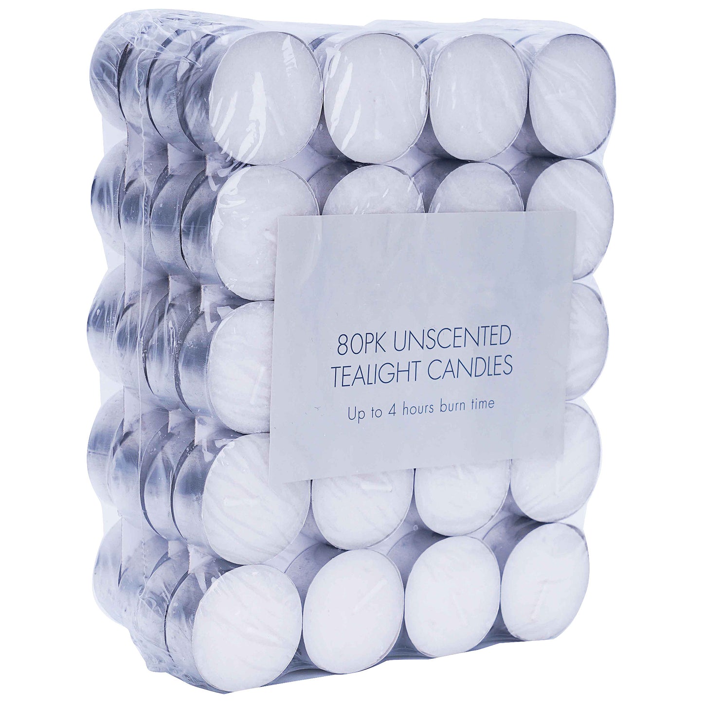 Tealight Candles Unscented 80pk