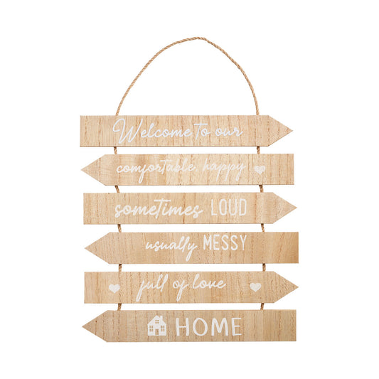 Welcome To Our Hanging Plaque