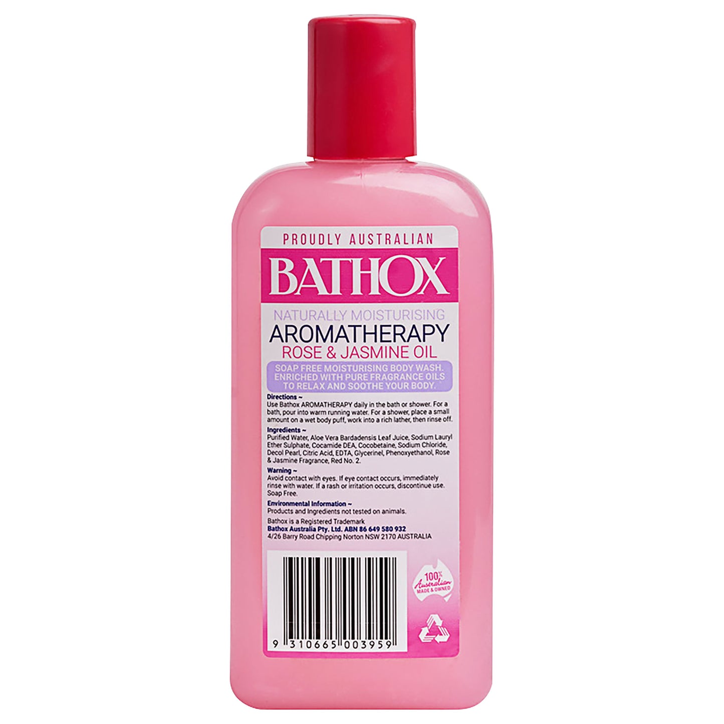 Bathox Rose & Jasmine Oil Shower Gel 500mL