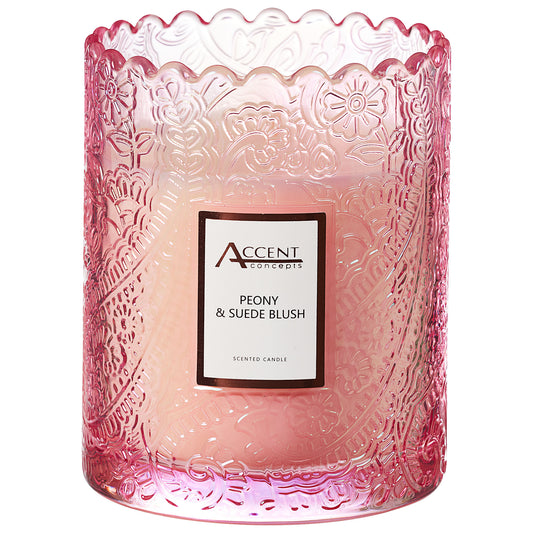 Paisley Glass Jar Candle 210g Assorted