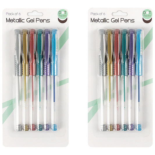 Metallic Gel Pens 6pk
