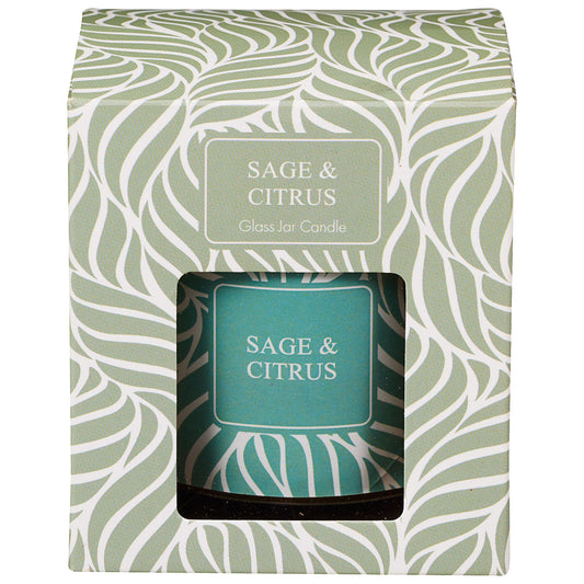 Patterned Glass Candle 2pk 7.5cm