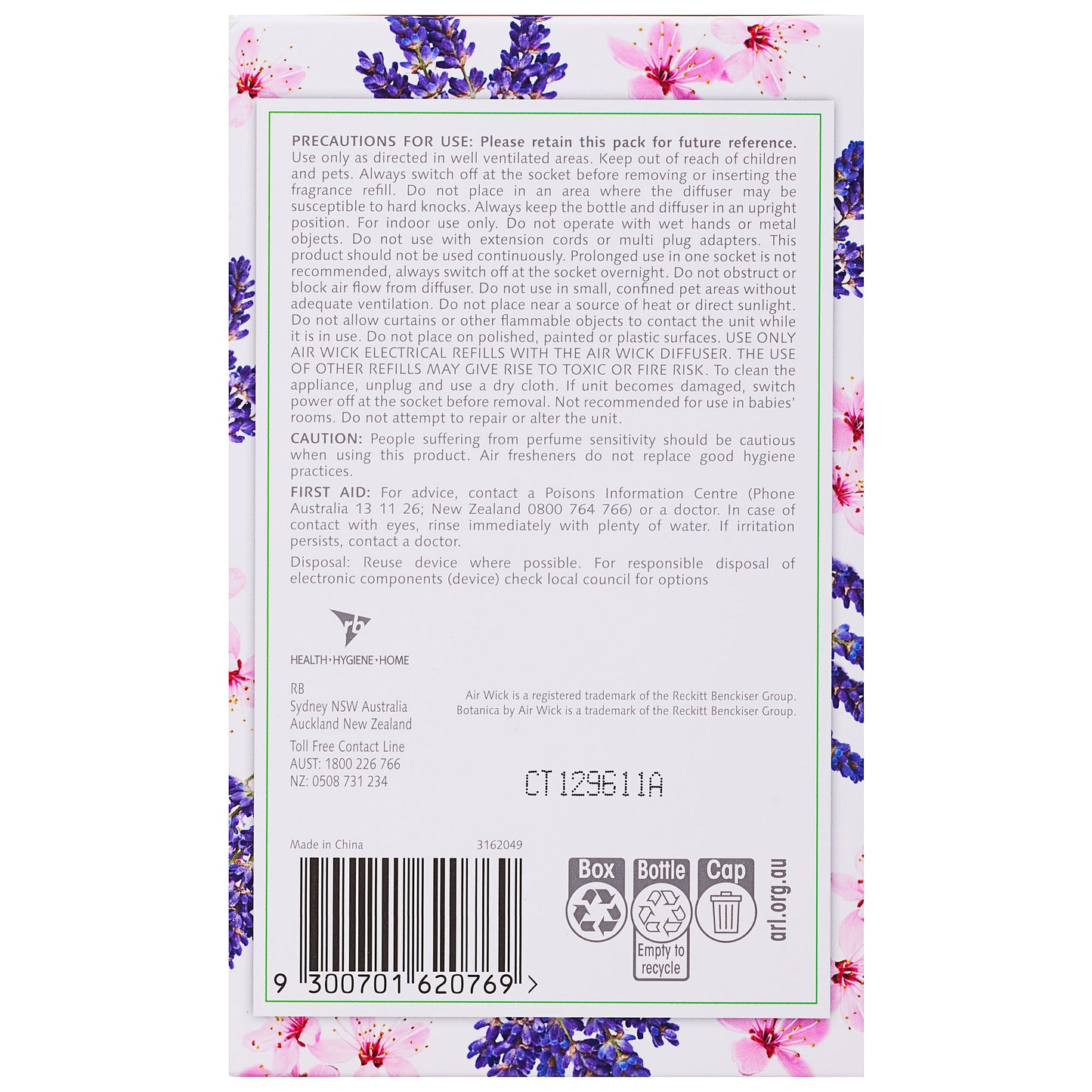 Air Wick Plugin + Refill Lavender & Honey 19mL