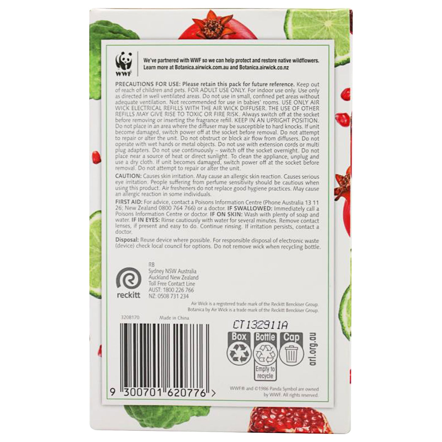 Air Wick Plug-In + Refill Pomegranate & Bergamot 19mL