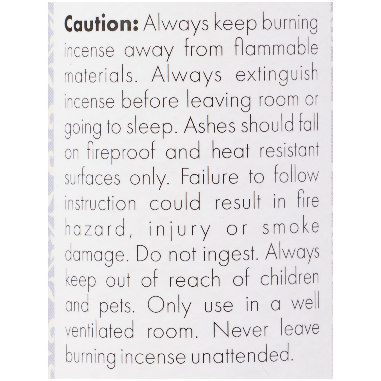 Patterned Incense Sticks 2pk Assorted