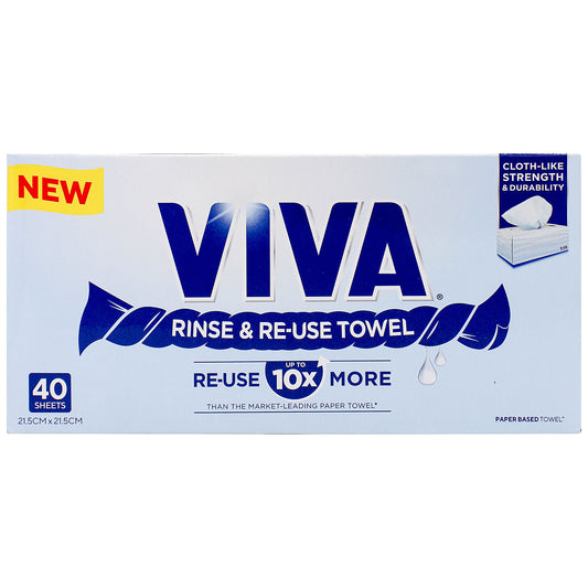 Viva Rinse & Reuse Towel 40 Sheets