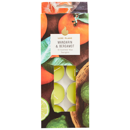 Tealight Candles Papaya Margarita Scented 10pk