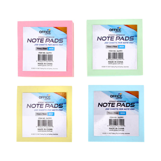 Sticky Notes Pastel 200pk