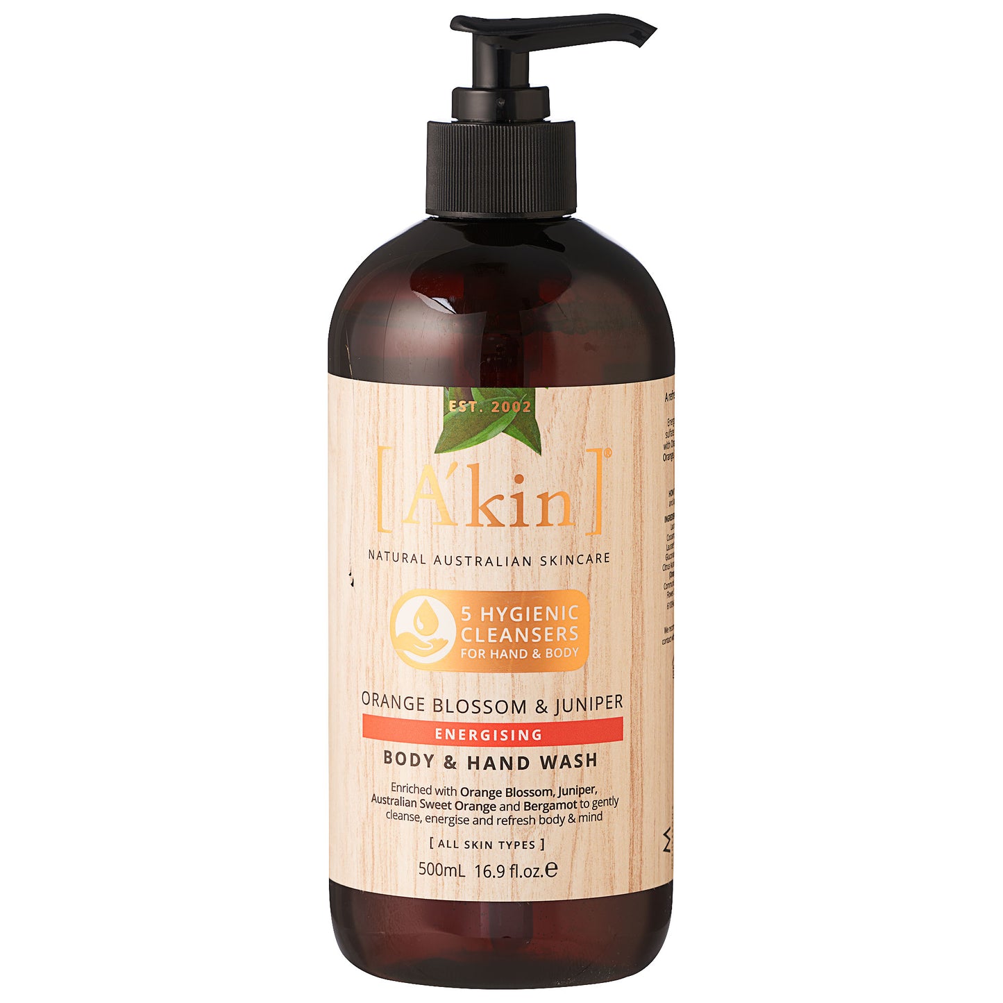Akin Body & Hand Wash Orange & Juniper 500mL