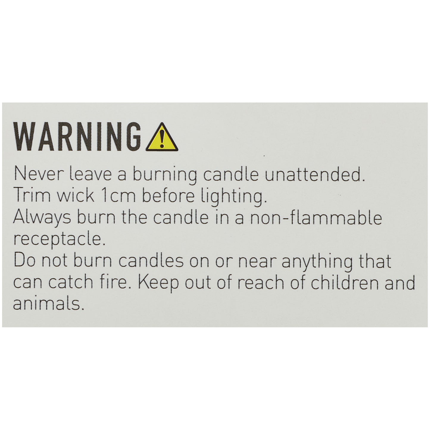 Glass Decal Candle 7.5cm