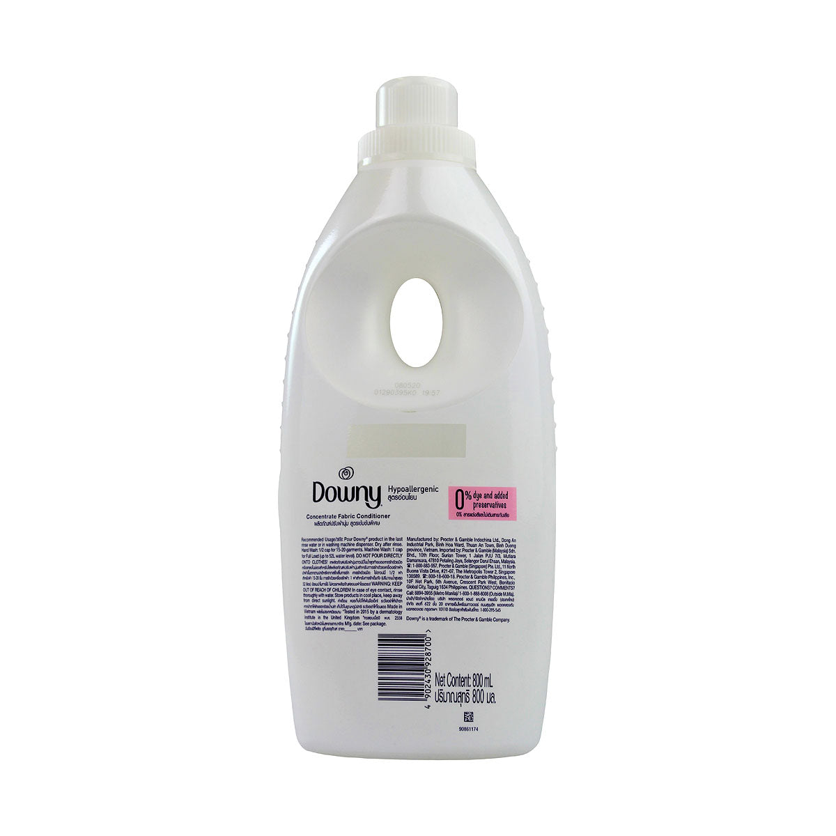 Downy Concentrate Fabric Conditioner Hypoallergenic 800mL