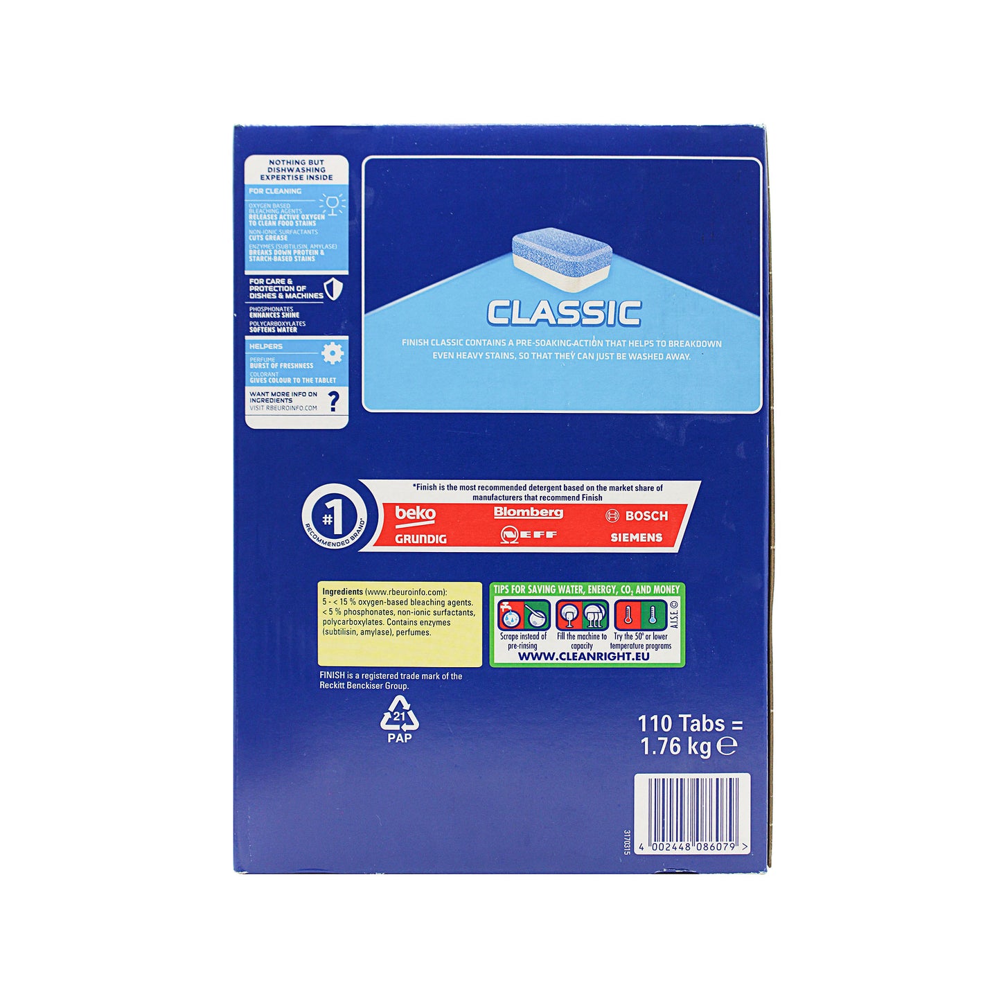 Finish Classic Tablets Original 110pk
