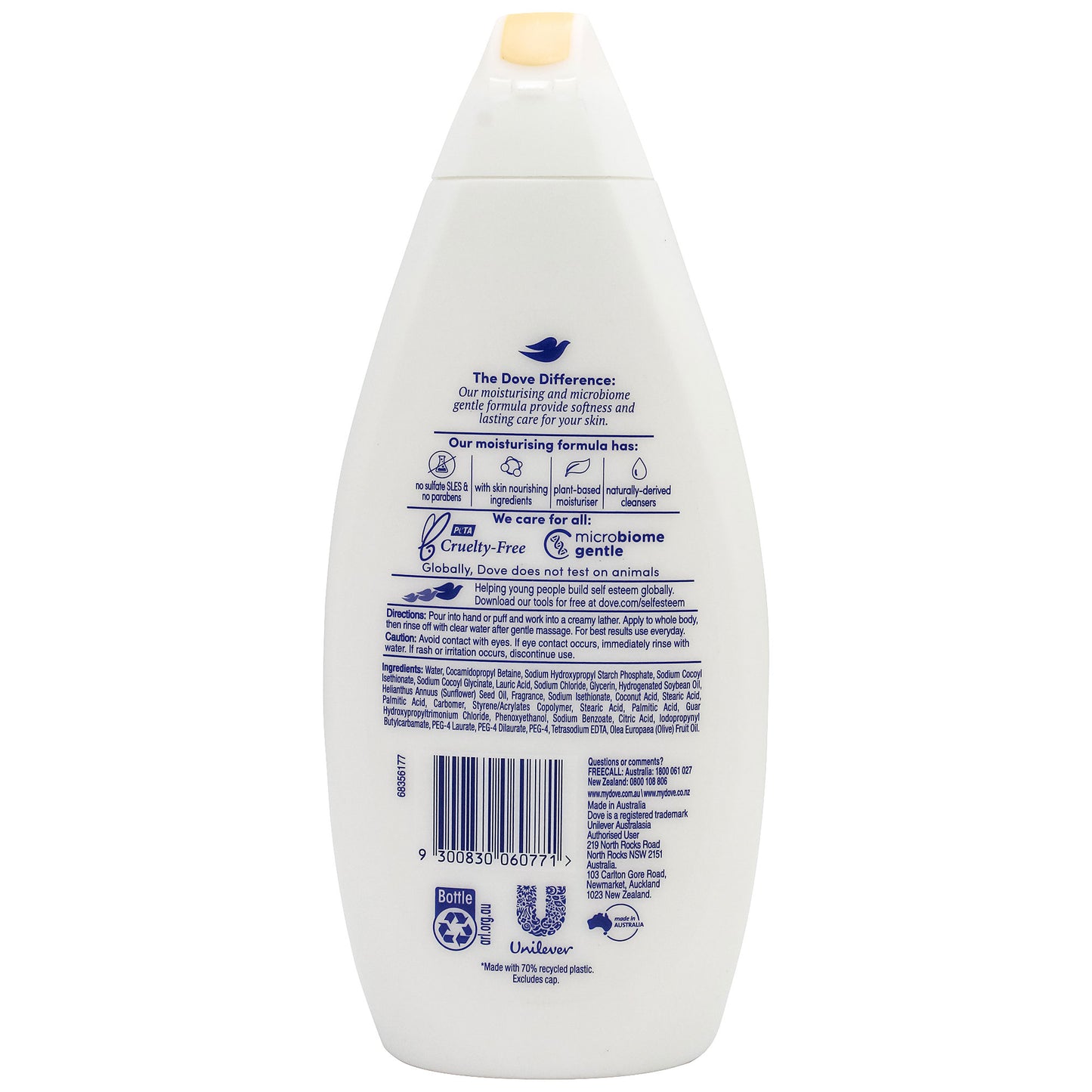 Dove Body Wash Olive Oil 500mL