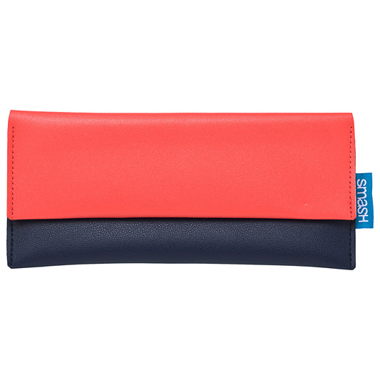 Pouch Pencil Case - Navy/Coral