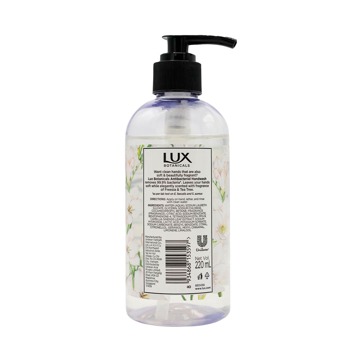 Lux Botanicals Hand Wash Freesia Tea Tree 220mL