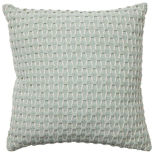Cross Hatch Cushion Green/Pink 42x42cm