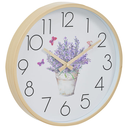Lavender / Meadow Clock 30cm