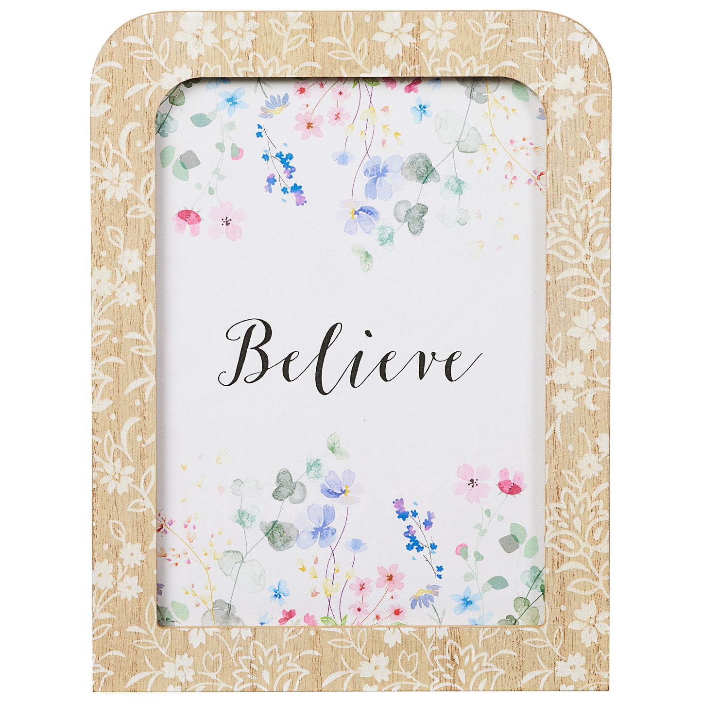 Meadow Print Wood Photo Frame 4X6"