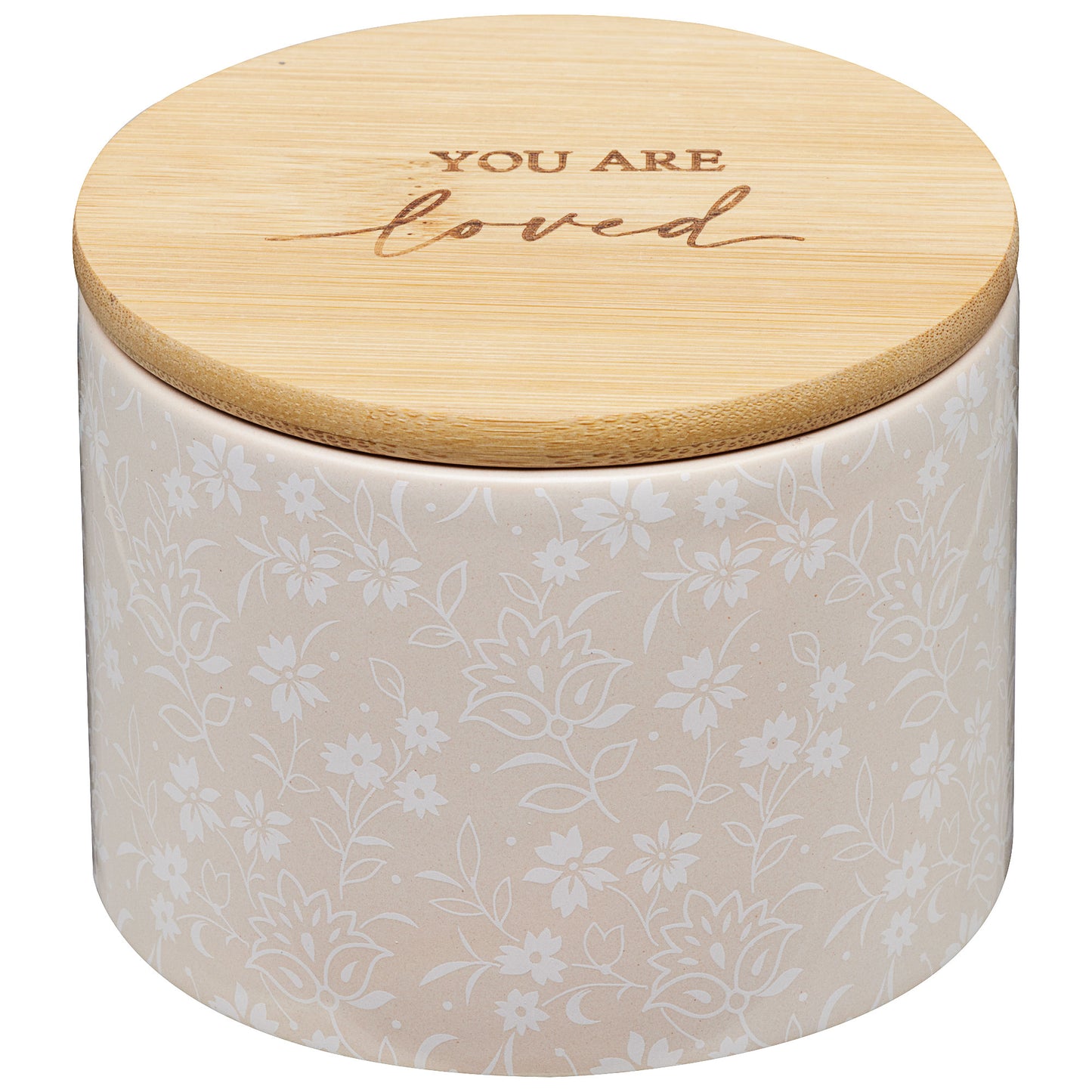 Ditzy Floral Trinket Jar With Lid