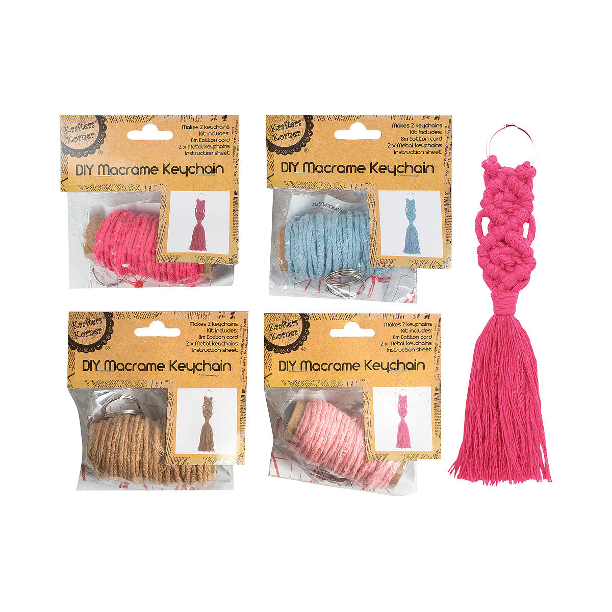 DIY Macrame Keychain