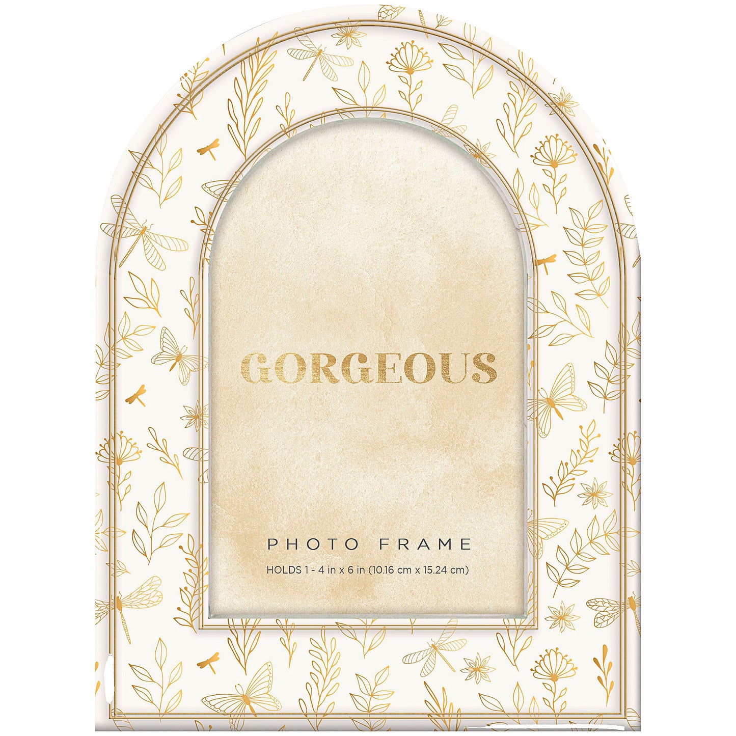 Arch Photo Frame Butterfly/Meadow Design 4X6"