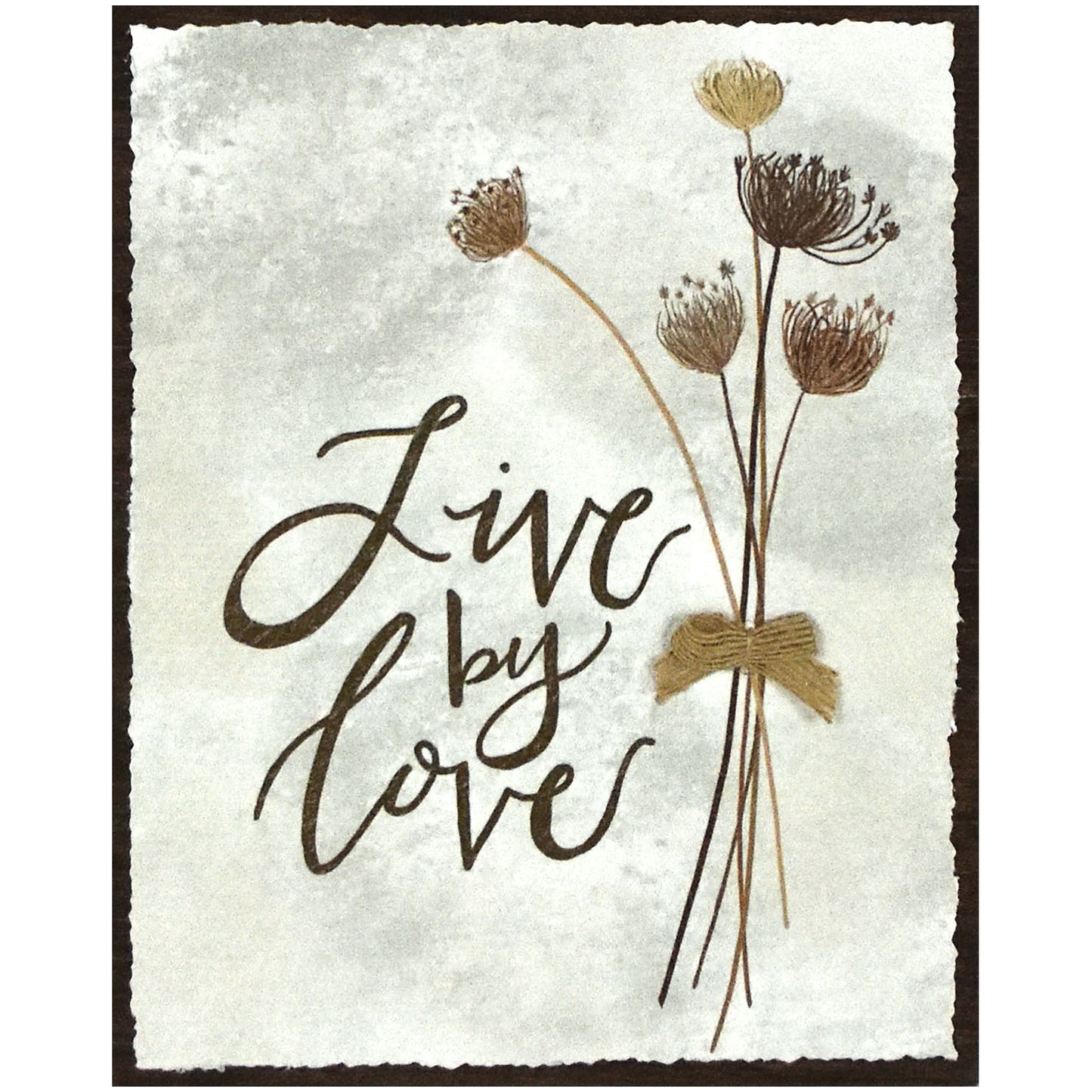 Live By Love Textured Print Box Top
