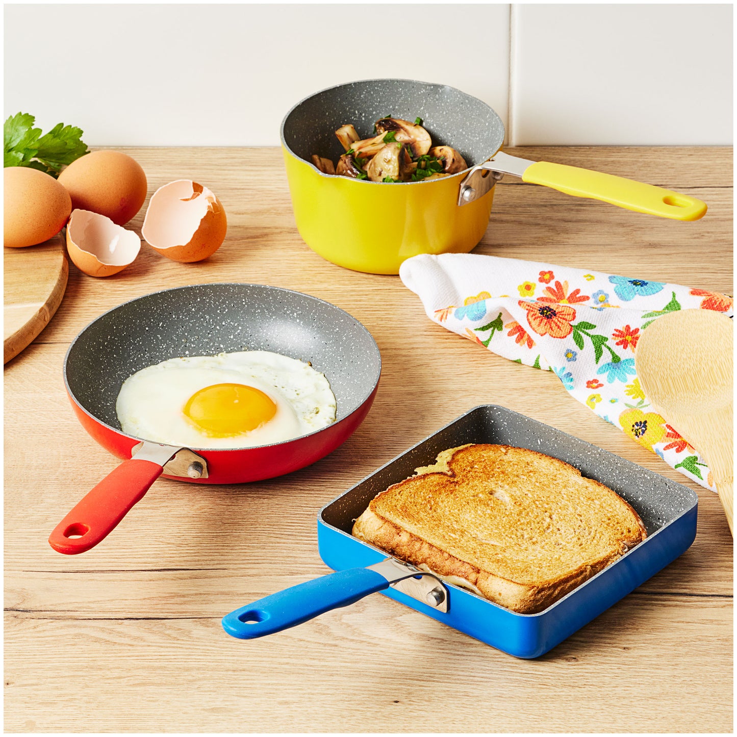 Mini Yellow Square Griddle 14cm