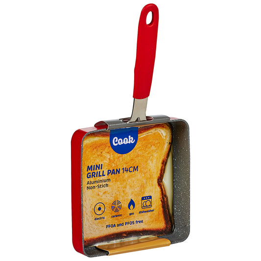 Mini Red Square Griddle 14cm