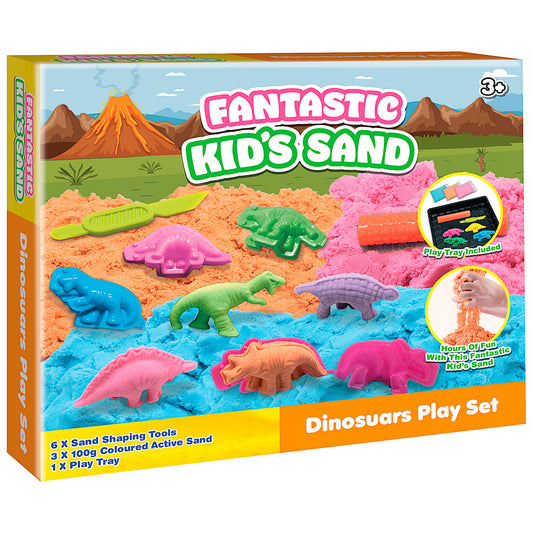 Fantastic Kid's Sand Dinosaurs Play Set