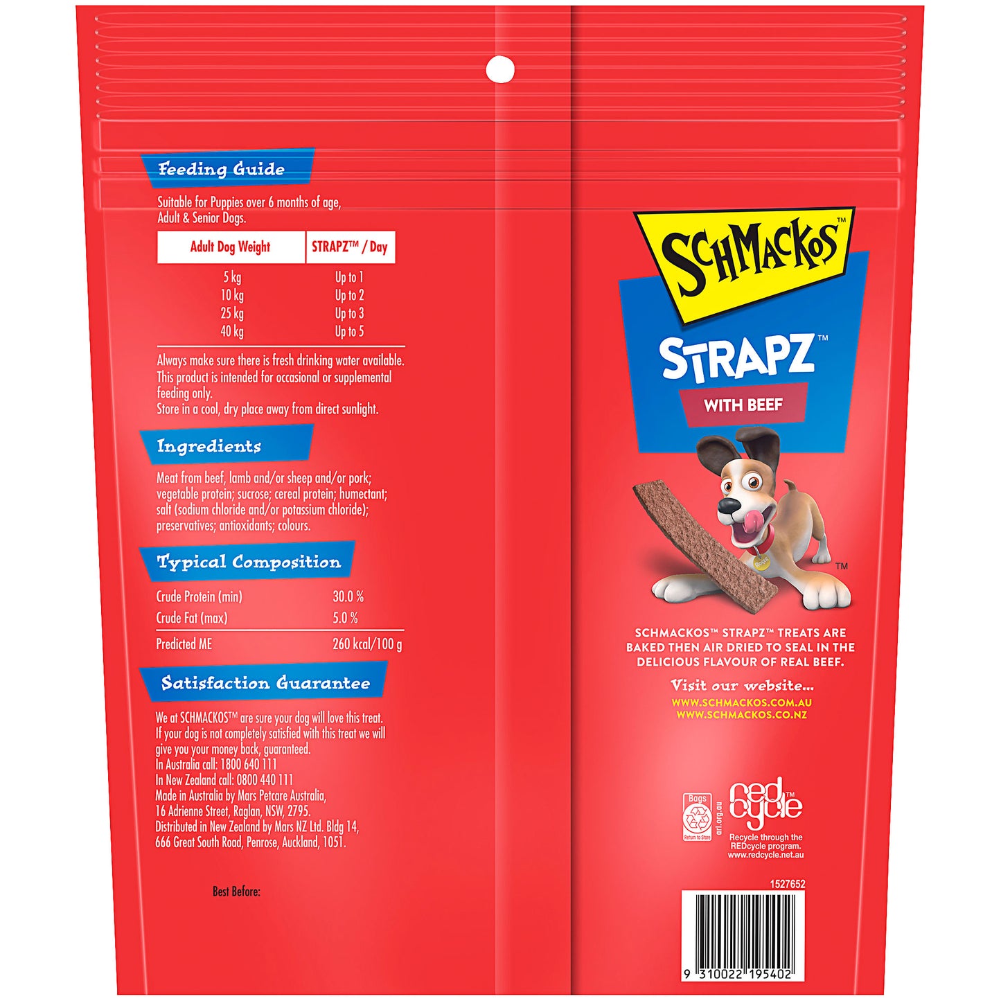 Schmackos Beef Strapz 1kg