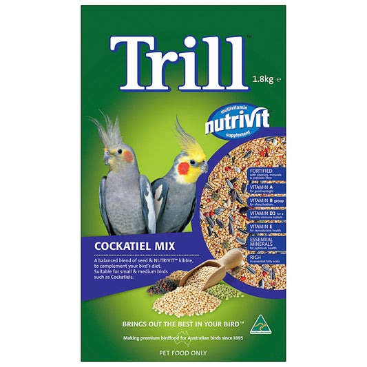 Trill Cockatiel Mix 1.8kg